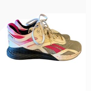 Reebok Nano X Shoes Size 9 Women's Training Shoes Sneakers Pink White Black‎